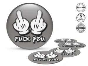 Sticker Dome Style Premium Wheel Logos